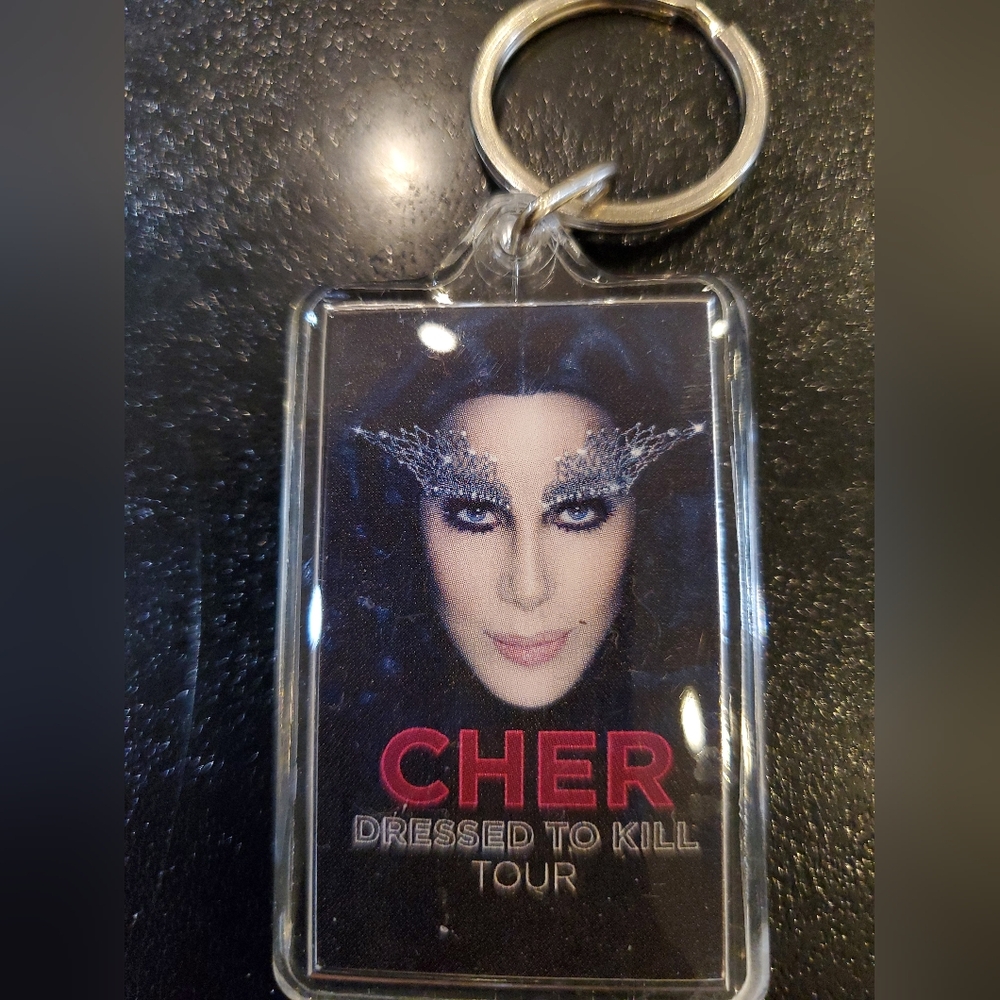 Cher Dressed to Kill Tour Concert Souvenir Keychain NEW